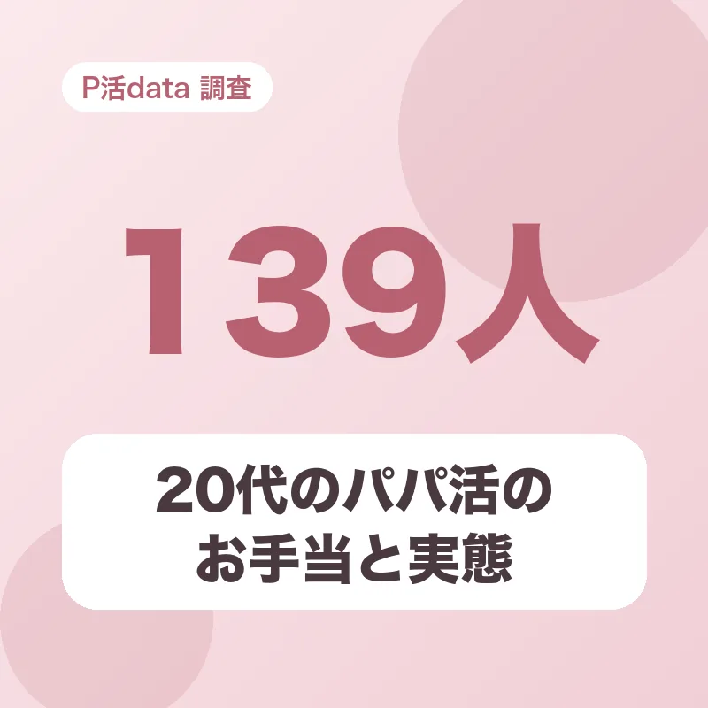 20代のパパ活のお手当と実態