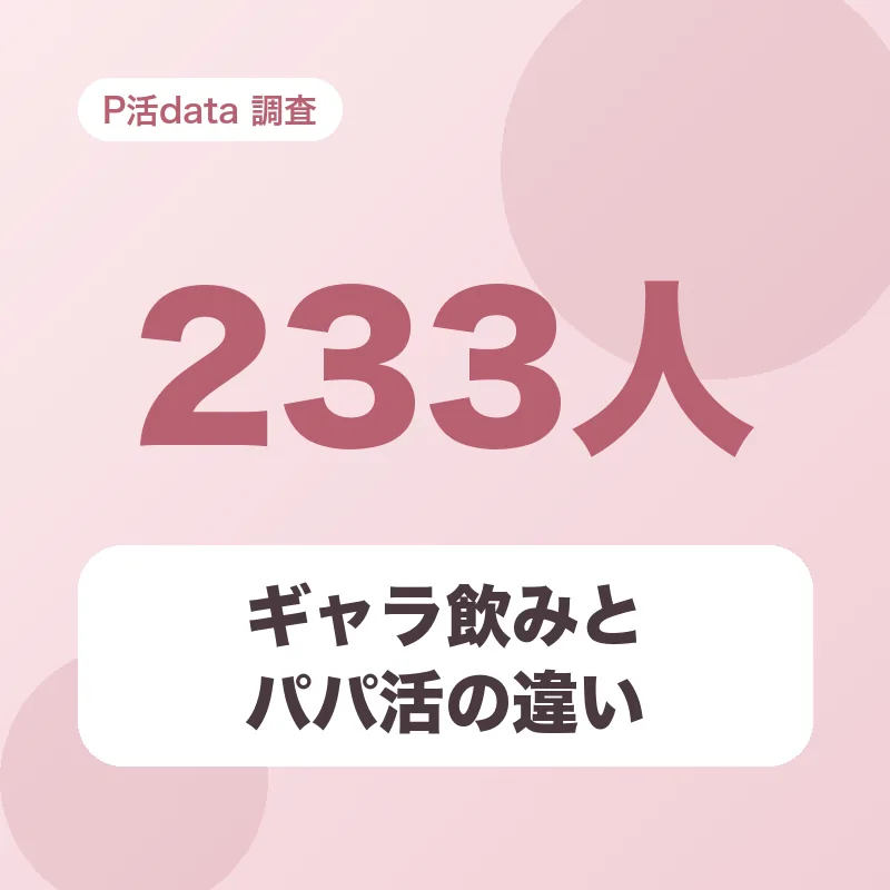 ギャラ飲みとパパ活の違い