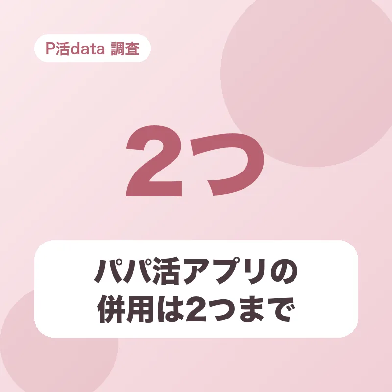 パパ活アプリの併用は2つまで