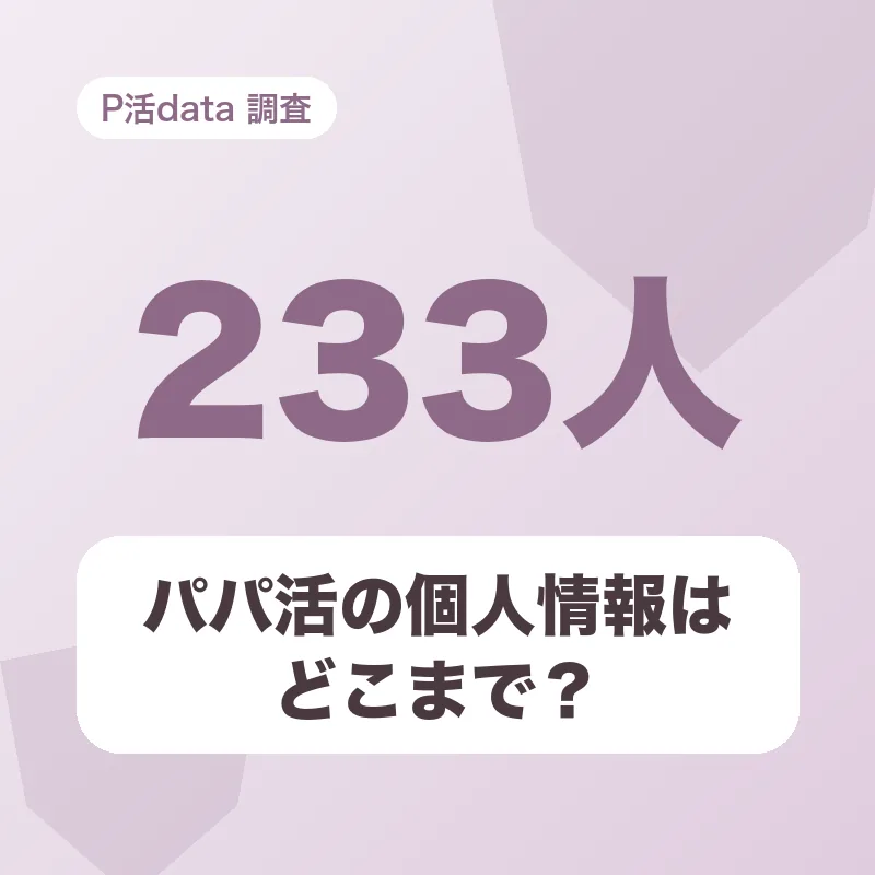 パパ活の個人情報はどこまで？