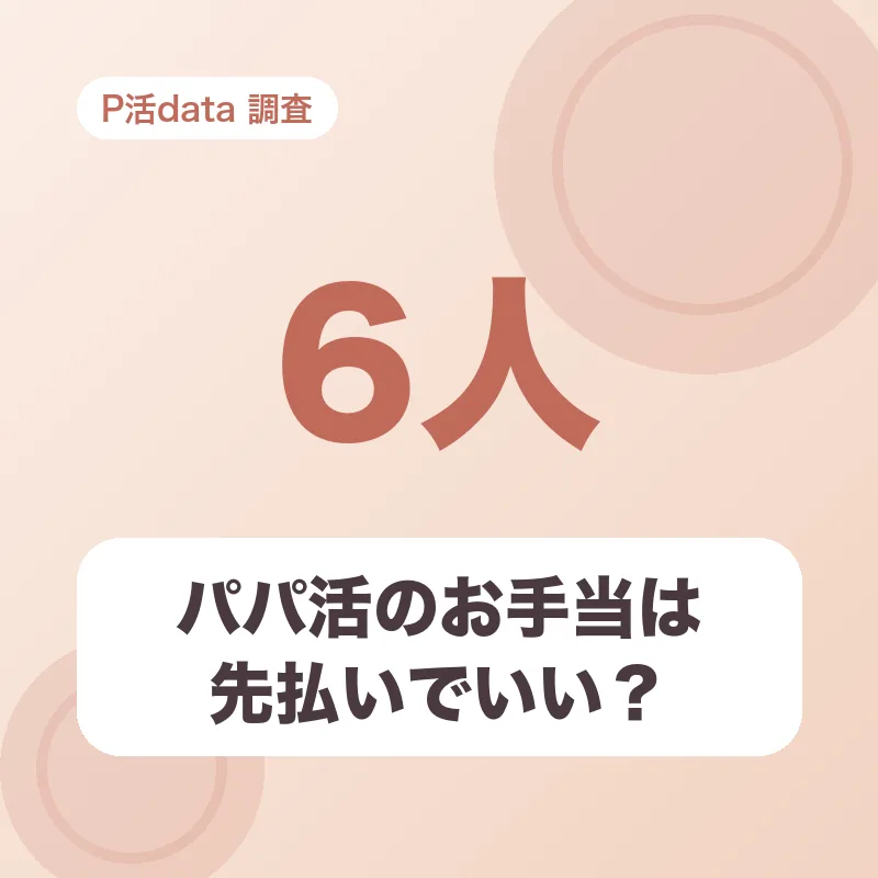 パパ活のお手当は先払いでいい?