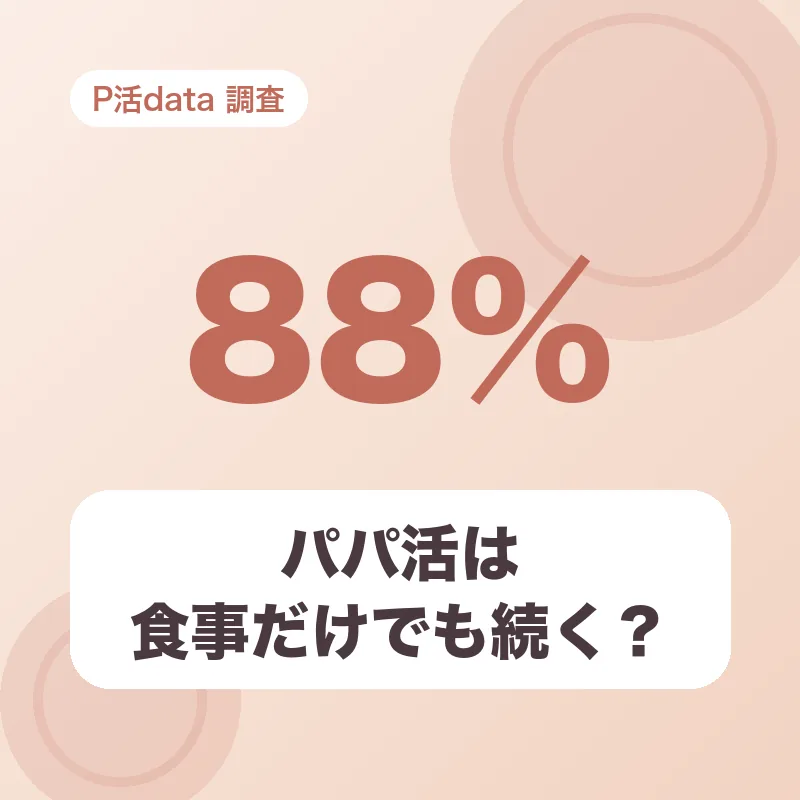 パパ活は食事だけでも続く？